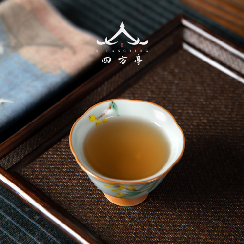 汝瓷中式復古風汝窰主人盃單盃陶瓷茶盃個人專用功夫茶具可養開片