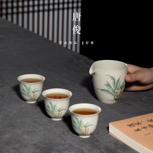 唐俊 景德鎮公道盃陶瓷中式茶海分茶器公盃高端