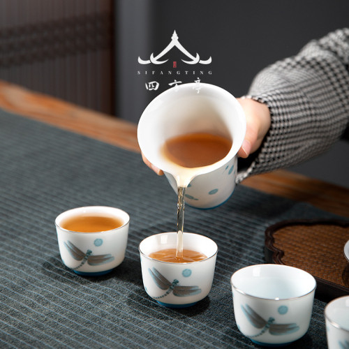 唐俊 茶漏公道盃套裝日式分茶器功夫茶具茶海一體茶漏茶葉過濾網