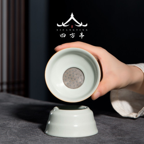 空見 公道盃汝瓷茶海創意茶漏一體過濾公盃茶具用品工具汝窰套裝