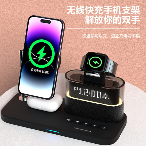 磁吸三合一無線充電器源頭工廠 25W無線充電器適用蘋果15無線充