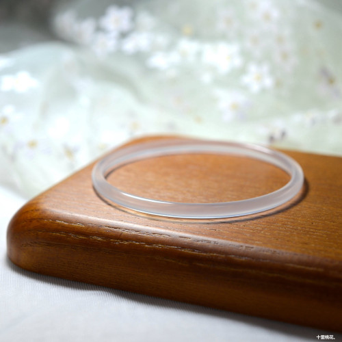天然瑪瑙手鐲荔枝凍叮噹鐲白玉髓叮噹鐲女士極細叮噹鐲原鑛無憂化