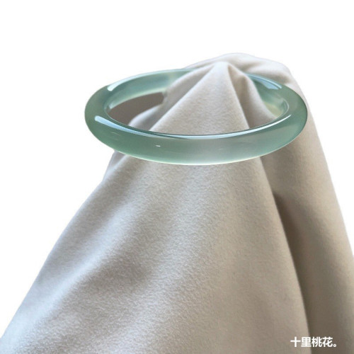 遠山黛玉髓細鐲瑪瑙手鐲高冰晴珠簾碧荷高級冰種天然油青水綠氣質