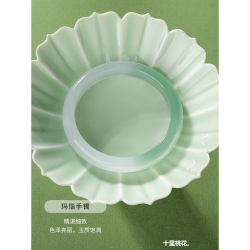 【熱賣】天然白月光正圈瑪瑙冰種玉鐲女半山半水玉髓手鐲送女友禮
