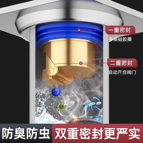 大濾網防臭地漏衛生間下水道防返臭神器封口蓋全銅通用內芯防反味