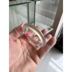 【新品特賣】天然瑪瑙玉鐲漸變色馬料香檳色冰種手鐲天然玉髓送禮