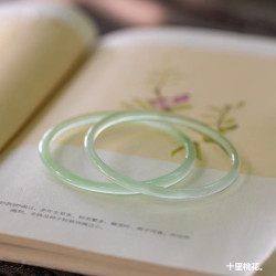 天然玉髓古風手鐲 叮噹鐲 細條瑪瑙鐲子小冰條玉石極細簡約手鐲女