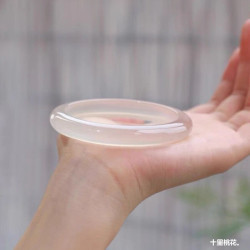 【新品熱賣】天然高冰種玉鐲少女款翡翠瑪瑙手鐲高冰玉髓鐲子禮物