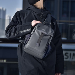 胸包斜挎包男小包潮ins百搭手機腰包小容量小衆設計感單肩包潮牌