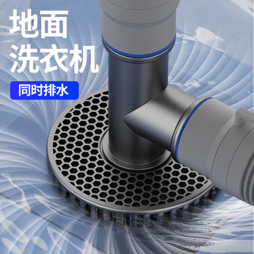 通用洗衣機下水管地漏接頭排水管道專用防臭防溢兩用衛生間三通蓋