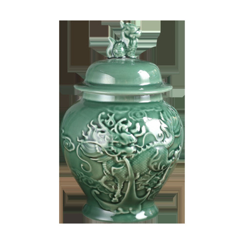 將軍復古茶葉罐茶具青花瓷陶瓷罐中式收納罐便攜密封送禮可印logo