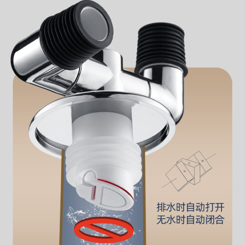 洗衣機下水琯地漏三通接頭防臭防溢水陽台專用排水琯二合一三頭通