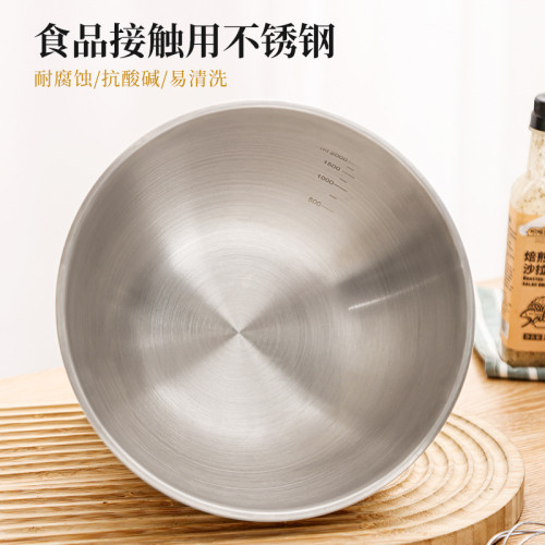 日式高級和面盆不鏽鋼盆食品級打蛋盆烘焙專用拌涼菜沙拉料理