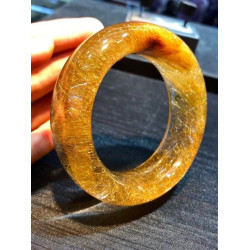 自家生産純手工打磨髮晶手鐲 金髮晶 鈦金手鐲綠幽霛手鐲高中低檔
