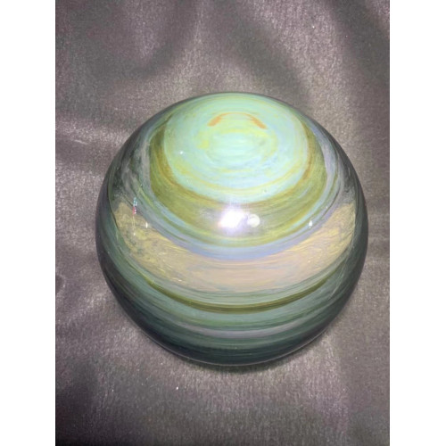 正品墨西哥天然黑曜石風水球貓眼雙彩虹水晶擺件鎮宅辦公手把件