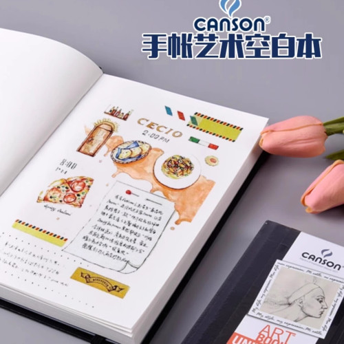 康頌ONE藝術素描本8K硬裝A4速寫本學生美術專用隨身A6筆記線圈本