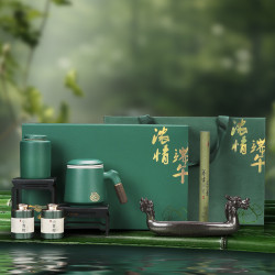 濃情端午茶具套組功夫茶具全套裝茶壺辦公茶盃商用節日送禮可印lo