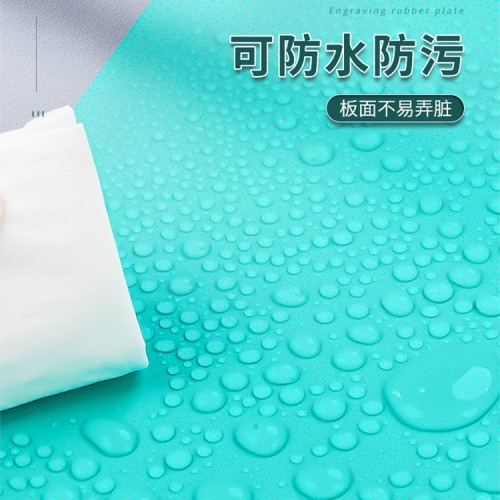 版畫膠板綠色A4雙面雕刻板油墨墊板工具套裝材料學生A2軟橡膠板子