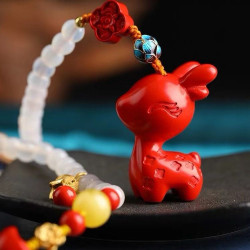 天然原鑛硃砂 精品紅砂車掛精工 精品原創   硃砂含量高達95%以上