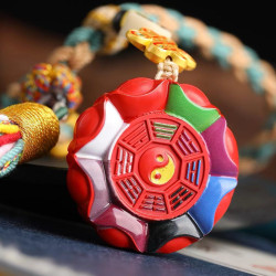 天然原鑛硃砂精品紅砂彩繪精品 鈅匙掛萬能掛硃砂含量高達95%以上