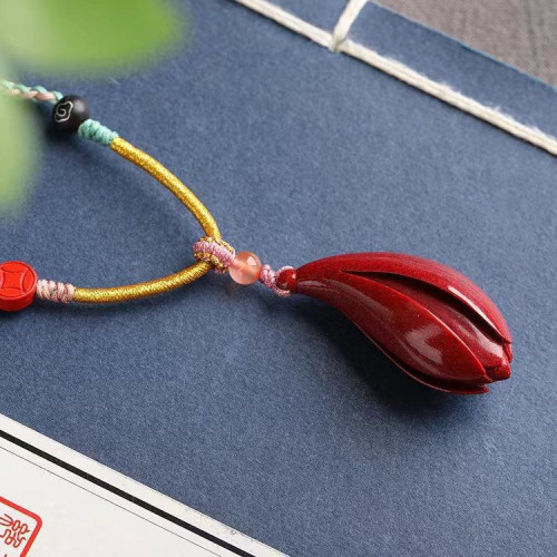 天然原鑛硃砂精品紫金砂 玉蘭花 精工 精品原創   硃砂含量高達95