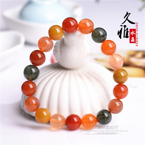 久雅水晶  天然福祿壽散珠 DIY飾品 彩色髮晶 福祿壽半成品批髮