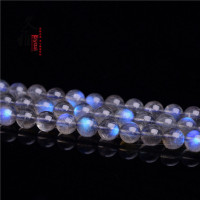 久雅水晶 7a級天然灰月光石散珠 拉長石半成品 DIY飾品串珠 