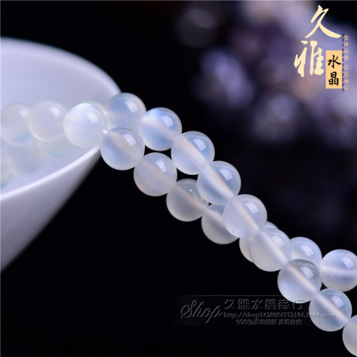 久雅水晶 天然7A級白月光散珠 月光石半成品 DIY飾品配飾 批髮