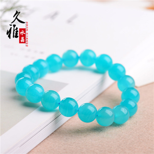 久雅水晶 7A級天河石散珠 天然亞馬遜石半成品 DIY飾品圓珠 廠家