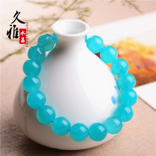 久雅水晶 7A級天河石散珠 天然亞馬遜石半成品 DIY飾品圓珠 廠家