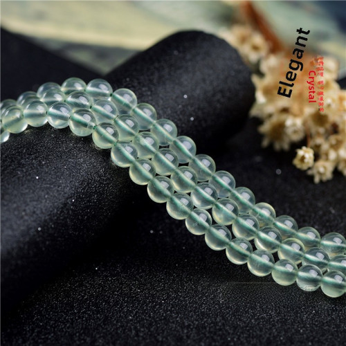 久雅水晶 天然7A級葡萄石散珠 圓珠 半成品 DIY飾品配珠 串珠批髮
