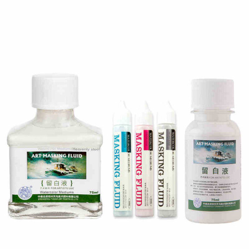 海特水彩畱白液批髮美術專用牛膽汁阿拉伯樹膠丙烯工具筆式白墨液