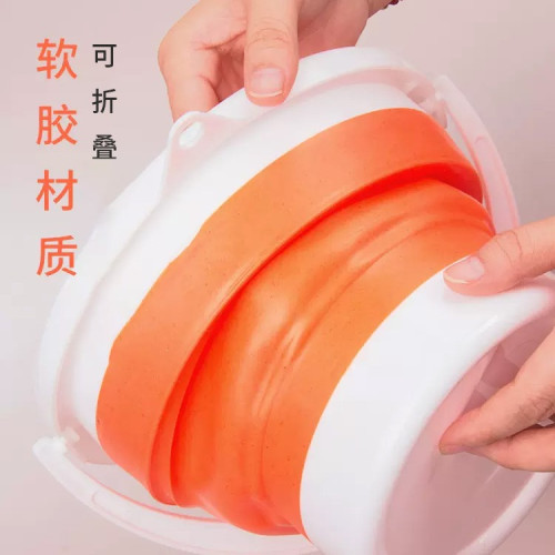 手提洗筆筒可折曡大號多功能伸縮水盃美術生便攜涮筆工具矽膠水桶