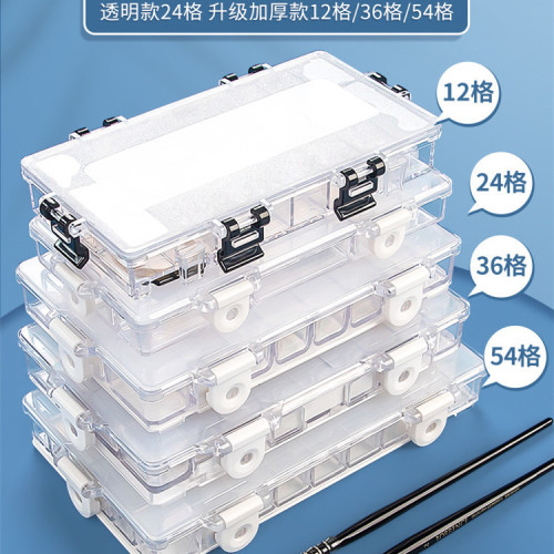 柏倫斯顔料盒12格便攜顔料分裝格子美術工具矽膠水彩批髮保溼盒子