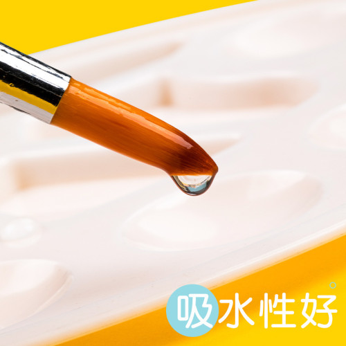 磨砂杆水彩筆套裝美術顔料專用水粉筆繪畫尖頭尼龍勾線筆畫筆禮盒