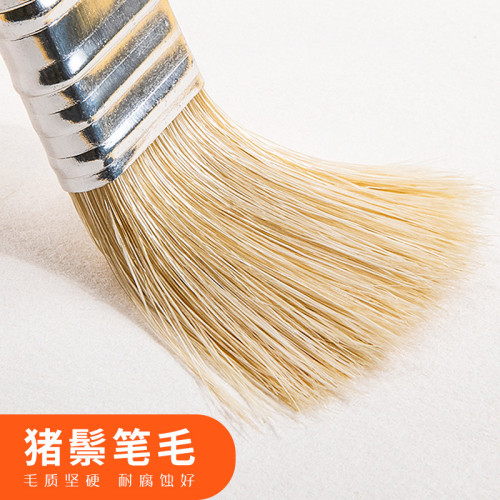 柏倫斯水粉筆美術專用豬鬃扇形油畫平頭畫筆丙烯水彩套裝狼毫排筆