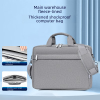 筆記型電腦包單肩手提公文包15.6氣囊加厚防震適用於華爲戴爾