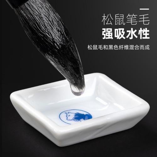 美國黑天鵞水彩筆BlackVelvet黑杆松鼠毛勾線筆3000s圓頭美術畫筆