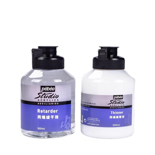 貝碧歐丙烯稀釋劑500ML緩乾劑/上光劑顔料批髮繪畫專用透明調和液