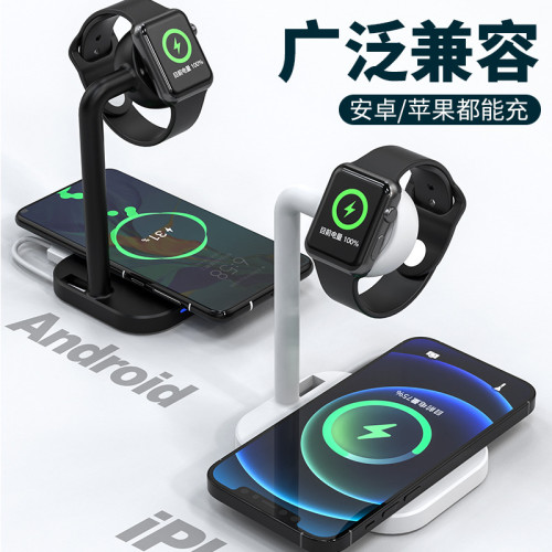 爆款 無線充電器 二合一無線充 適用蘋果無線充電器 iWatch1-6代