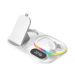三合一無線充電器適用蘋果手機30W底座 iwatch1-7代 多功能無線充