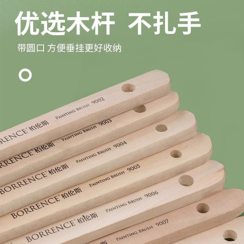 羊毛板刷成人塗色美術水彩畫畫專用底紋顔料刷油漆背景黑杆材料刷
