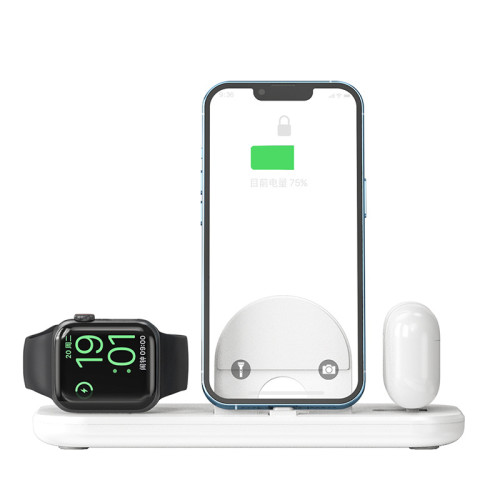 三合一無線充電器多功能充電底座適用蘋果手表無線充電器源頭工廠