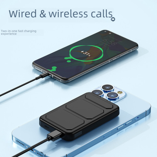 Magsafe支架磁吸無線充電寶 PD20W雙向快充背夾移動電源10000毫安