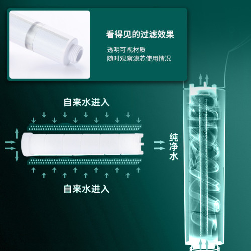 跨境新款大面板加壓九檔多功能止水手持花灑蓮蓬頭過濾花灑套裝