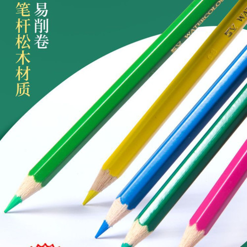 煇柏嘉彩鉛全套24/48/72色批髮小學生鉛筆套裝美術用品禮品兒童筆
