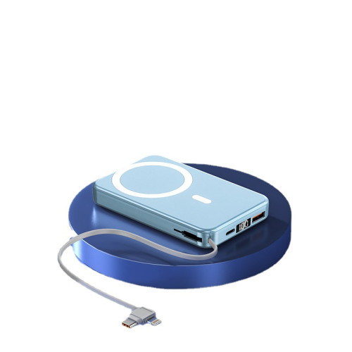 磁吸無線充電寶自帶線Magsafe快充iphone12 13專用超薄小巧便攜充