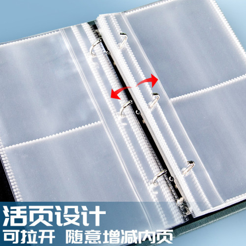 油畫棒收納冊復古造景相冊美術作品集全套大容量畫冊辦公資料冊子