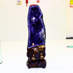 永韻 批髮天然紫水晶洞擺件 紫晶洞 瑪瑙洞水晶洞 紫色原石錢袋子