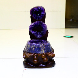 永韻 批髮天然紫水晶洞擺件 紫晶洞 瑪瑙洞水晶洞 紫色原石錢袋子